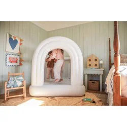 SMOL Mini Rainbow Bounce House White