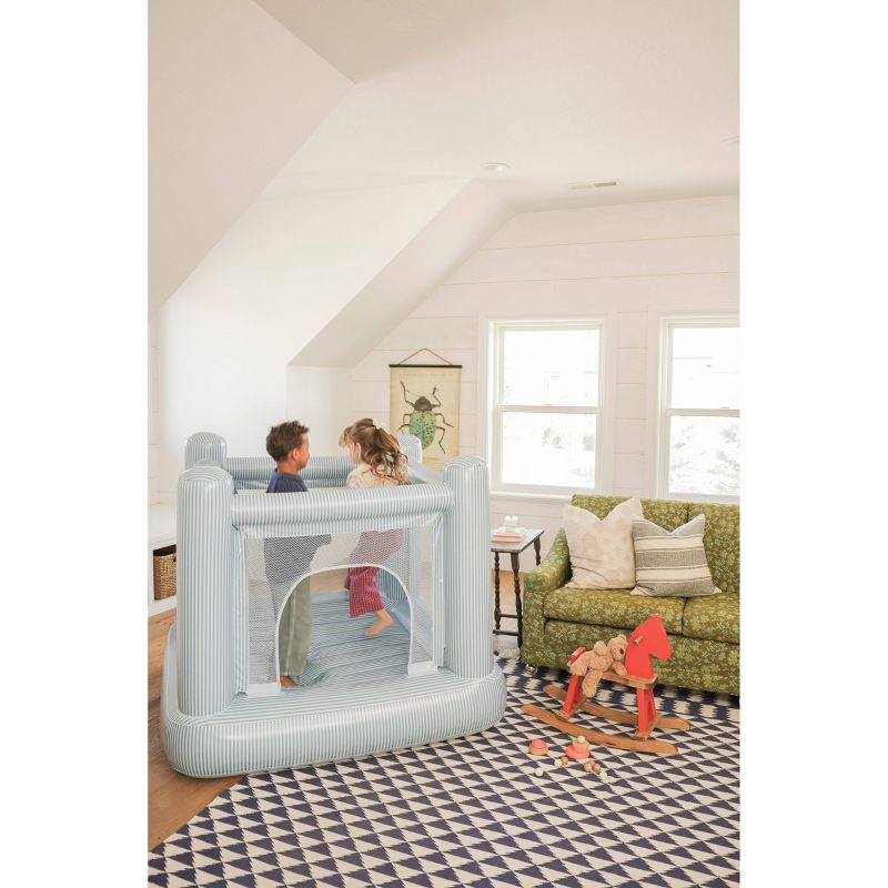 slide 1 of 5, SMOL Mini Bounce House Blue Stripes, 1 ct