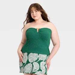 Women's Hardware Tube Top - A New Day™ Turquoise XXL