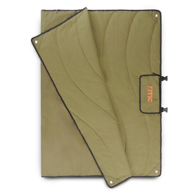 slide 1 of 9, RTIC Outdoors 81.6''x55.2'' Journey Blanket - Olive, 1 ct
