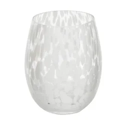 Madison Home 16.9 fl oz Tortoise Stemless Wine Glass White