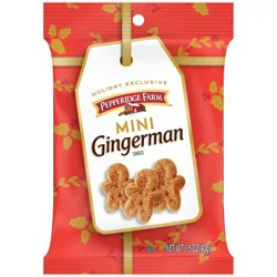Pepperidge Farm Gingerman Mini Holiday Cookies Bag - 1.5oz