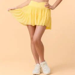 Blogilates Women's Mommy & Me Ballerina Skort - Yellow XL