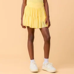 Blogilates Girls' Mommy & Me Ballerina Skort - Yellow S