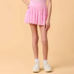 Blogilates Girls' Mommy & Me Ballerina Skort - Light Pink L