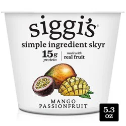 Siggi's Icelandic Skyr Low-fat Mango Traditional Yogurt - 15g Protein 5.3 oz