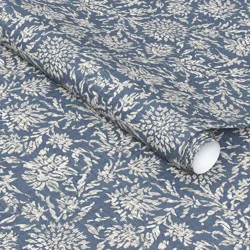 Blue Floral Textured Peel and Stick Wallpaper - Threshold™