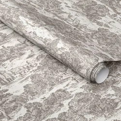 Toile Stone Gray Peel and Stick Wallpaper - Threshold™