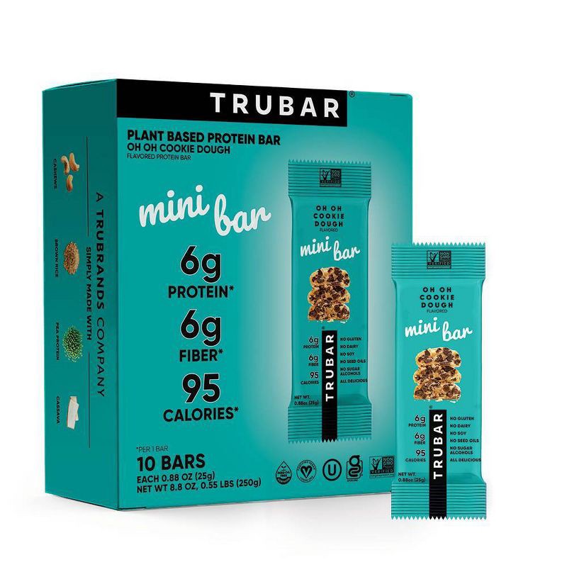 slide 1 of 5, TRUBAR Oh Oh Cookie Dough Snack Bars - 6g Protein - 8.8oz/10ct, 6 gram, 8.8 oz, 10 ct