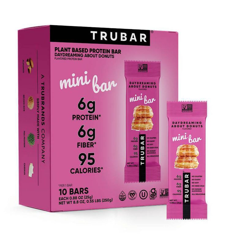 slide 1 of 5, TRUBAR Daydreaming About Donuts Snack Bars - 6g Protein - 8.8oz/10ct, 6 gram, 8.8 oz, 10 ct