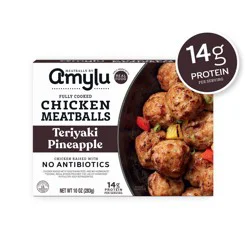 Amylu Foods Teriyaki Pineapple Chicken Meatballs - 10oz
