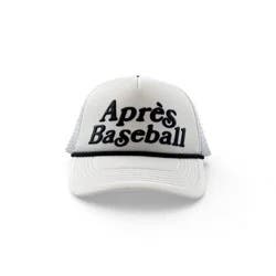 Talisman Après Baseball White and Black Foam Trucker Hat