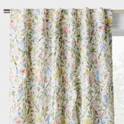 42"W x 84"L Garden Floral Seersucker Kids' Blackout Window Panel - Pillowfort™