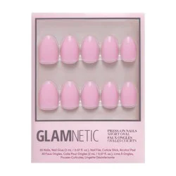 Glamnetic Fake Nails - Think Pink - 30ct - Ulta Beauty: Oval Shape, Gloss Finish, ABS Material