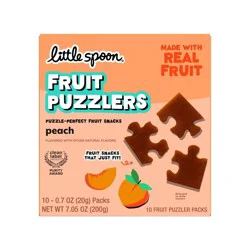 Little Spoon Kids' Fruit Puzzlers Peach Fruit Snacks Made with Real Fruit - 7.05 oz/10ct