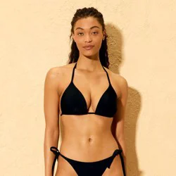 Women's Push-Up Triangle Bikini Top - Shade & Shore™ Black L