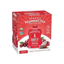 Mamma Chia Mamma Chai Cherry Love Fruit Pouches - 14oz/4ct