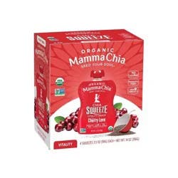 Mamma Chia Mamma Chai Cherry Love Fruit Pouches - 14oz/4ct