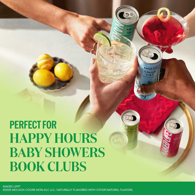 slide 4 of 6, NAKED LIFE Non-Alcoholic Margarita - 4pk/8.4 fl oz Cans, 4 ct; 8.4 fl oz