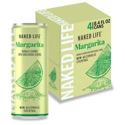 NAKED LIFE Non-Alcoholic Margarita - 4pk/8.4 fl oz Cans