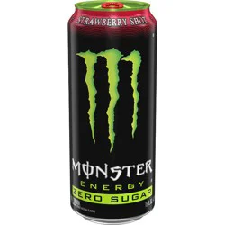 Monster Energy Strawberry Shot Zero Sugar Energy Drink - 16 fl oz Can