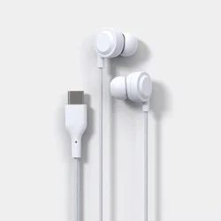 Wired In-Ear Earbuds with Microphone USB-C - heyday™ White