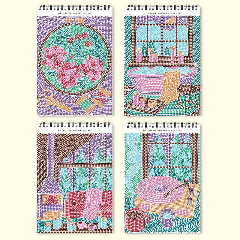 slide 4 of 12, Lifelines FlowArt: Dot-By-Letter Snowed In, 1 ct