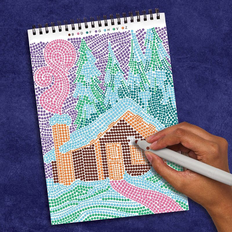 slide 5 of 12, Lifelines FlowArt: Dot-By-Letter Snowed In, 1 ct