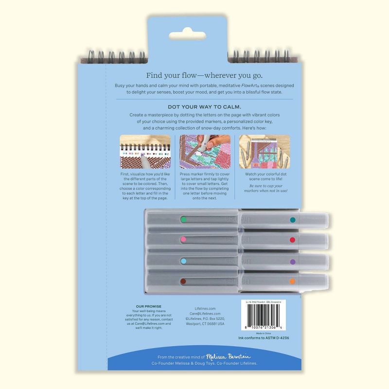 slide 11 of 12, Lifelines FlowArt: Dot-By-Letter Snowed In, 1 ct