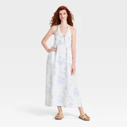 Women's Printed Maxi Sundress - Universal Thread™ Cream M