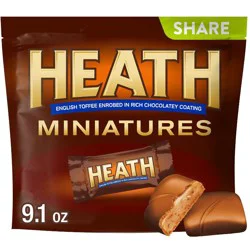 Heath Miniatures English Toffee Chocolate Candy - 9.1oz