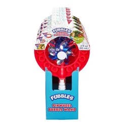 Fubbles RWB Bubble Wand and Pinwheel Bubble Toy