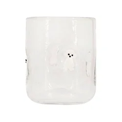 Madison Home 16 fl oz Icon Juice Glass Dog White Fluffy