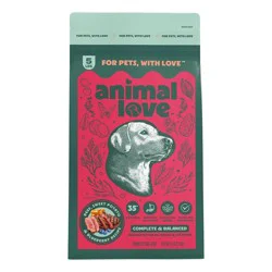 Animal Love High Protein Dry Dog Food with Real Beef, Sweet Potato, and Blueberry - 5lbs