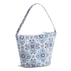 Vera Bradley Lisbon Sky Medallion Shoulder Bucket Bag - Light Blue