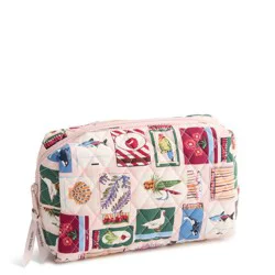 Vera Bradley Matchbook Collection Essential Medium Storage Travel Pouch - Pink