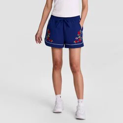 Champion Women's Goalkeeper Rose Embroidery Shorts - Blue Depths S