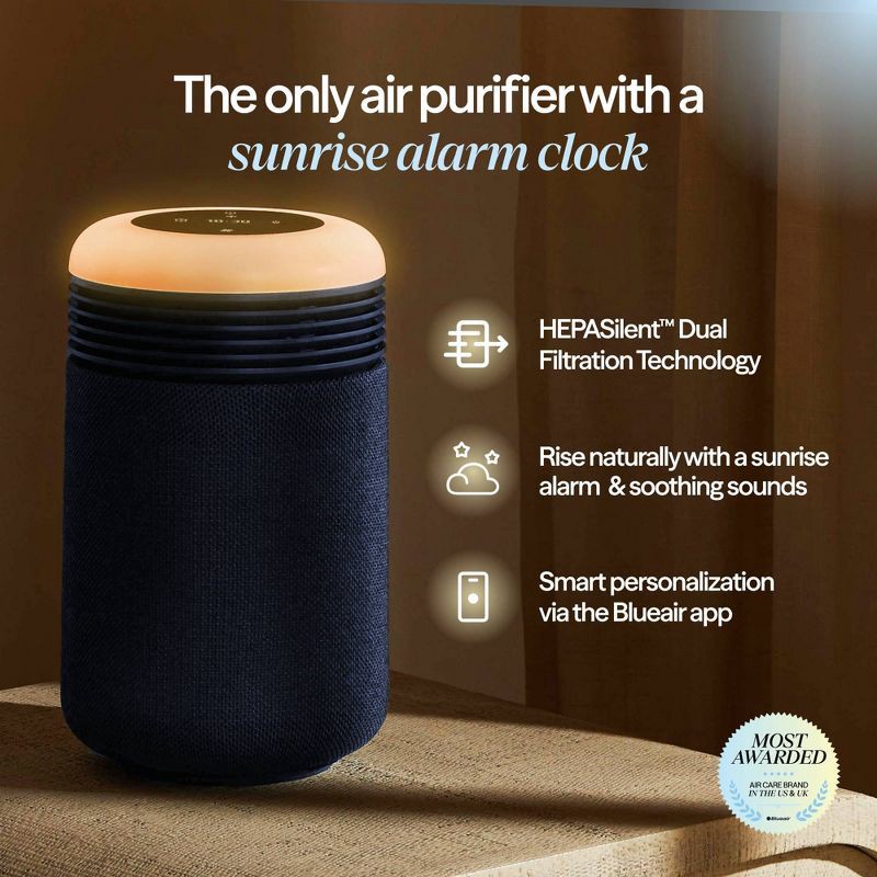 slide 2 of 12, Blueair Mini Restful Air purifier and Sunrise Clock Midnight Blue, 1 ct