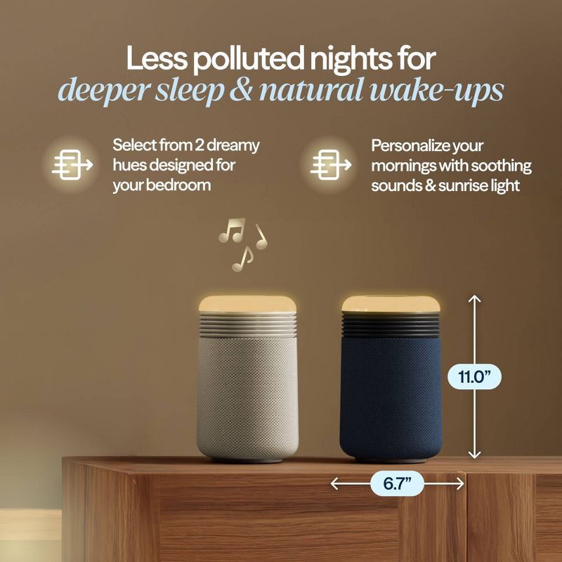 slide 7 of 12, Blueair Mini Restful Air purifier and Sunrise Clock Midnight Blue, 1 ct