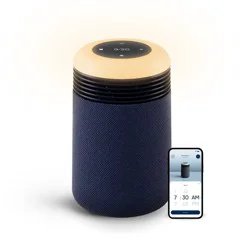 Blueair Mini Restful Air purifier and Sunrise Clock Midnight Blue
