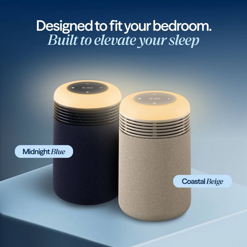 slide 11 of 12, Blueair Mini Restful Air purifier and Sunrise Clock Beige, 1 ct