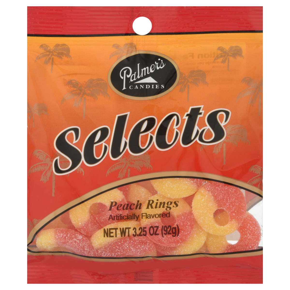 slide 1 of 11, Palmer's Selects Peach Rings Candies 3.25 oz, 3.25 oz