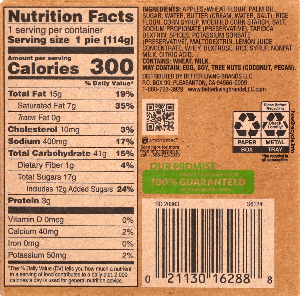 slide 7 of 9, Signature Select S Sel Apple Pie Mini, 1 ct