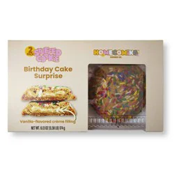 Homecoming Cookie Co. Birthday Cake Surprise Stuffed Cookie - 6.13oz/2ct