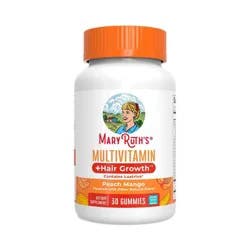 MaryRuth's Multivitamin + Hair Growth Gummies - Peach Mango - 30ct