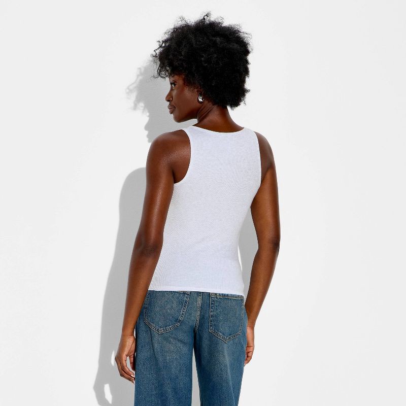 slide 3 of 3, Women's Long & Lean Tank Top - Wild Fable™ Heather Gray XXS, 1 ct