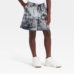 Boys' Palm Tree Print Mesh Shorts - art class™ Black S