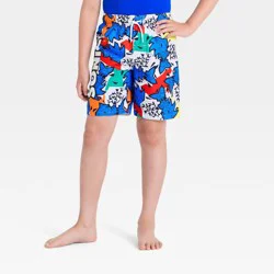 Boys' Sonic the Hedgehog Swim Trunks - Blue/White M