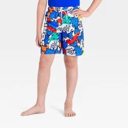 Boys' Sonic the Hedgehog Swim Trunks - Blue/White M