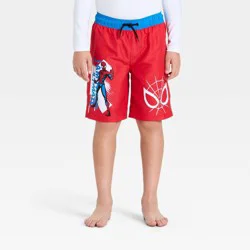 Boys' Spider-Man Swim Trunks - Red L
